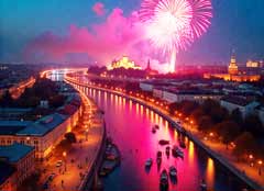 Салют на День Города
